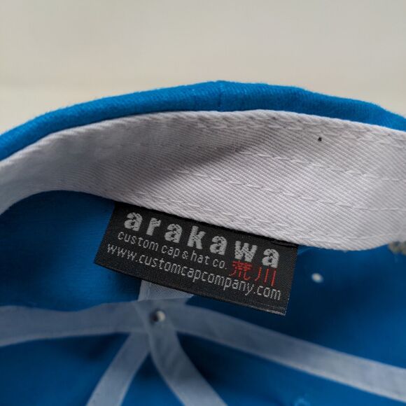 Arakawa Men's Strapback Hat CPSA Blue Adjustable Embroidered Logo - Picture 11 of 12